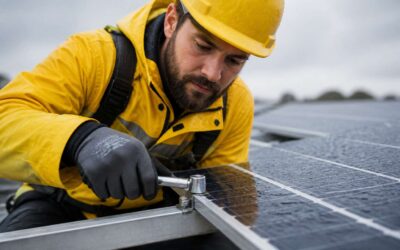 Before scheduling, do solar installers work in the rain?